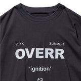 オベルー(OVERR) ESSAY.4 IGNITION CHARCOAL TEE