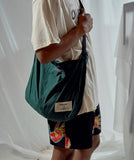 オベルー(OVERR) ESSAY.4 LOGO CROSS BAG GREEN