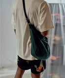 オベルー(OVERR) ESSAY.4 LOGO CROSS BAG GREEN