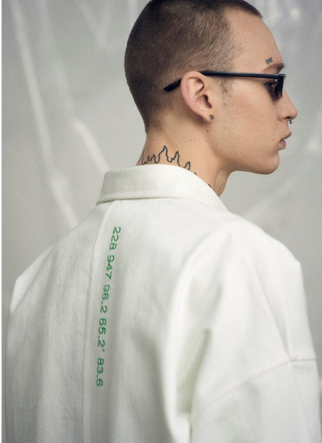 オベルー(OVERR) 19SS OVERSIZE WHITE DENIM SHIRTS