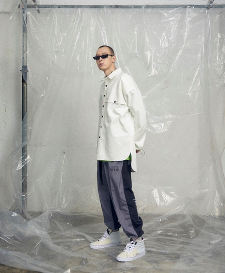 オベルー(OVERR) 19SS OVERSIZE WHITE DENIM SHIRTS