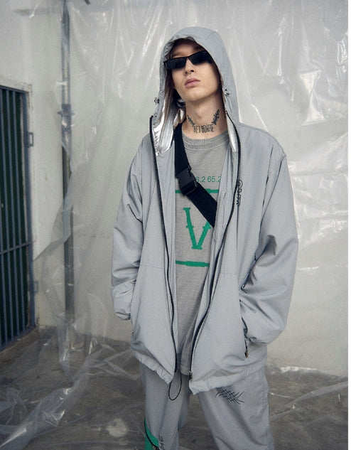 オベルー(OVERR) 19SS MESH GRAY WINDCHEATER