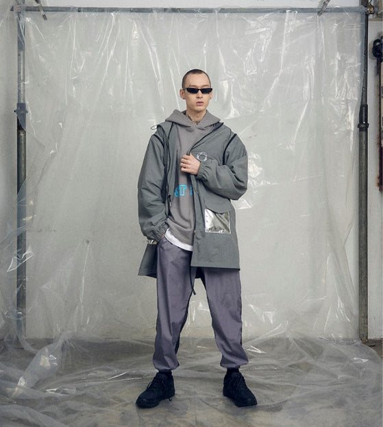 オベルー(OVERR) 19SS ZIPPER GRAY WINDCHEATER