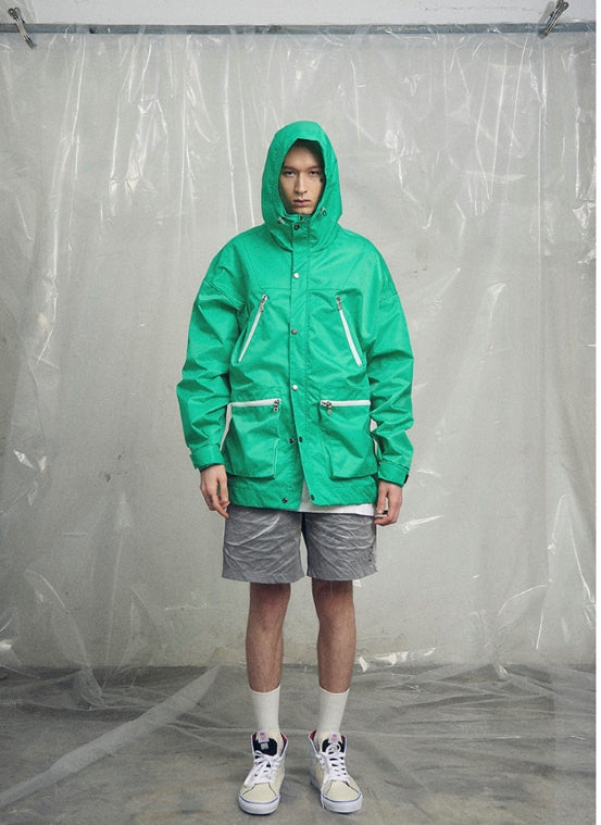 オベルー(OVERR) 19SS WATERTIGHT GREEN WINDCHEATER
