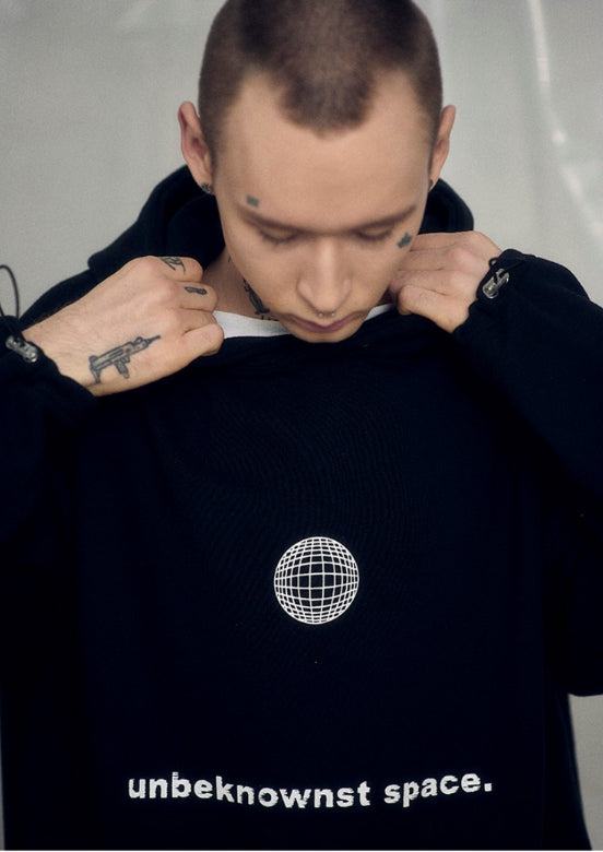 オベルー(OVERR) 19SS SPACE BLACK HOODIE