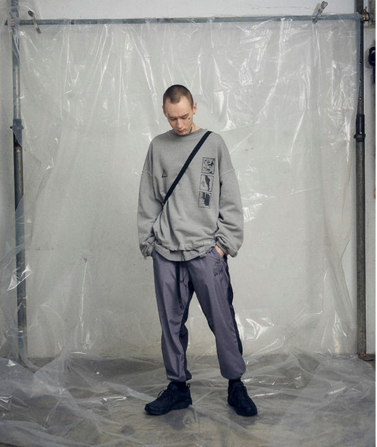 オベルー(OVERR) 19SS PIGMENT GRAY SWEATSHIRTS