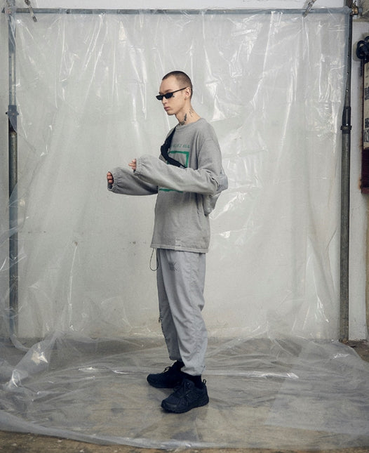 オベルー(OVERR) 19SS PIGMENT GRAY V LOGO TEE