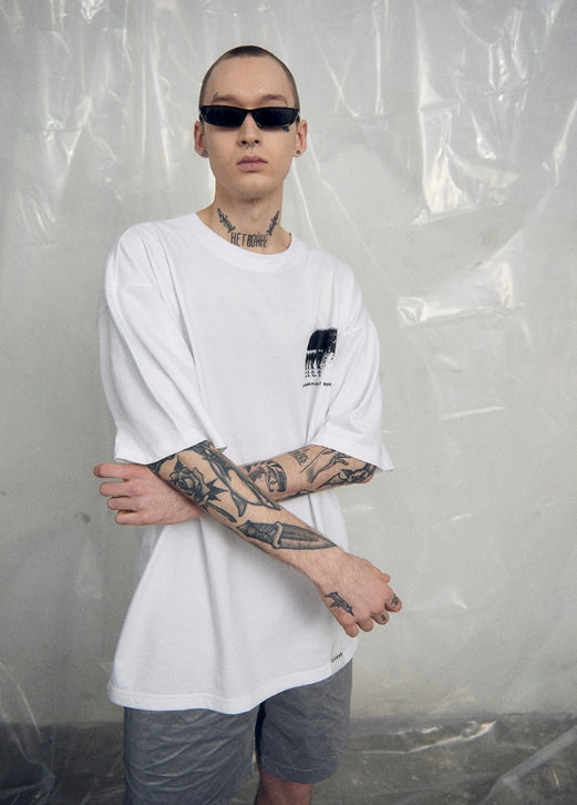 オベルー(OVERR) 19SS NOISE WHITE TEE