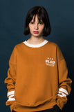 スローアシッド(SLOW ACID) 3LINE Sweatshirt (BROWN)