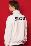 スローアシッド(SLOW ACID) SLCD Half Zipup Fleece (WHITE)