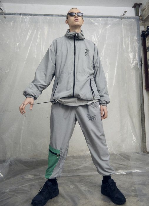 オベルー(OVERR) 19SS MESH GRAY JOGGER PANTS