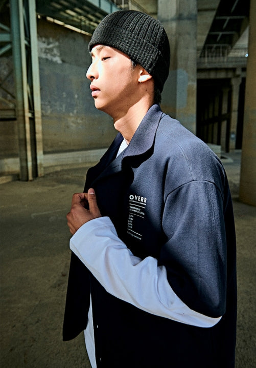 オベルー(OVERR) 19SU PIQUE NAVY SHIRT