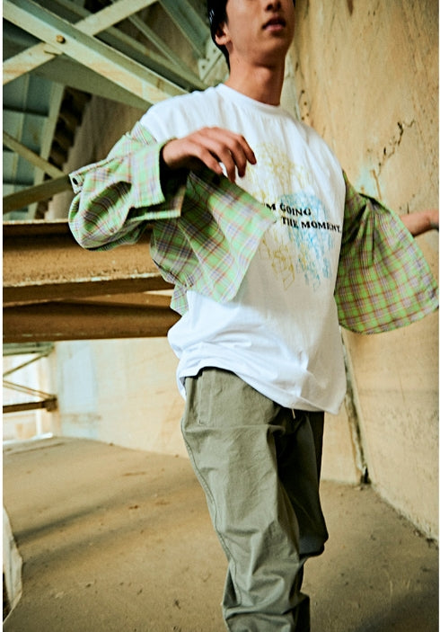 オベルー(OVERR) 19SU GREEN FLANNEL SHIRTS