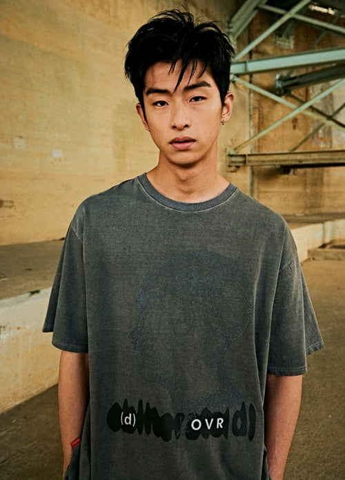 オベルー(OVERR) 19SU PIGMENT GRAY TEE