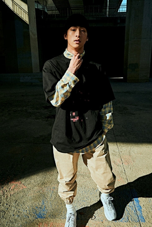 オベルー(OVERR) 19SU WALKMAN BLACK TEE