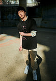 オベルー(OVERR) 19SU WALKMAN BLACK TEE