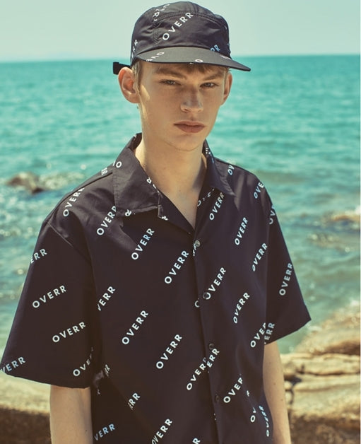 オベルー(OVERR) 18SU BASIC LOGO BLACK CAMPCAP