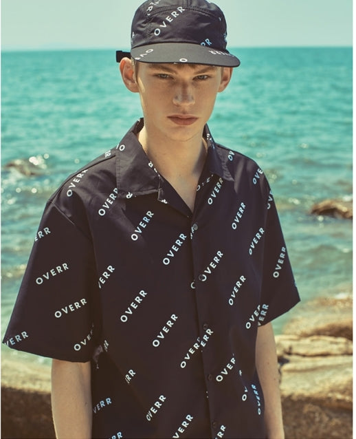 オベルー(OVERR) 18SU BASIC LOGO BLACK CAMPCAP