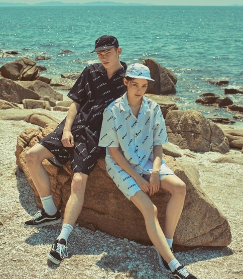 オベルー(OVERR) 18SU BASIC LOGO WHITE CAMPCAP