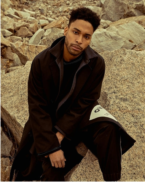 オベルー(OVERR) 18SS SIDE POSTCARD BLACK COAT