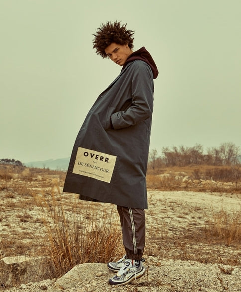 オベルー(OVERR) 18SS SIDE POSTCARD KHAKI COAT