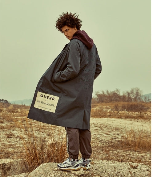 オベルー(OVERR) 18SS SIDE POSTCARD KHAKI COAT