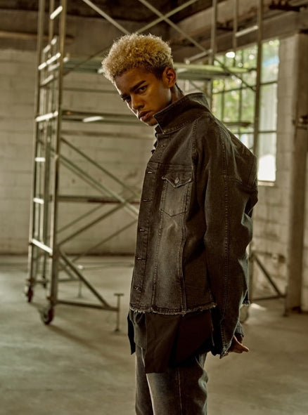 オベルー(OVERR) 18FW VERSTECKT WASHING BLACK DENIM JACKET