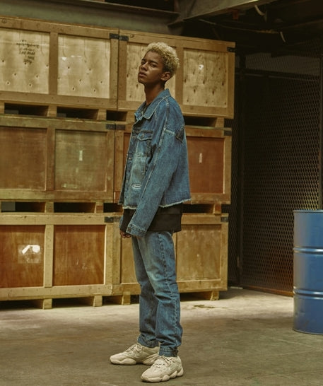 オベルー(OVERR) 18FW NON CLOSED BLUE WASHING DENIM JACKET