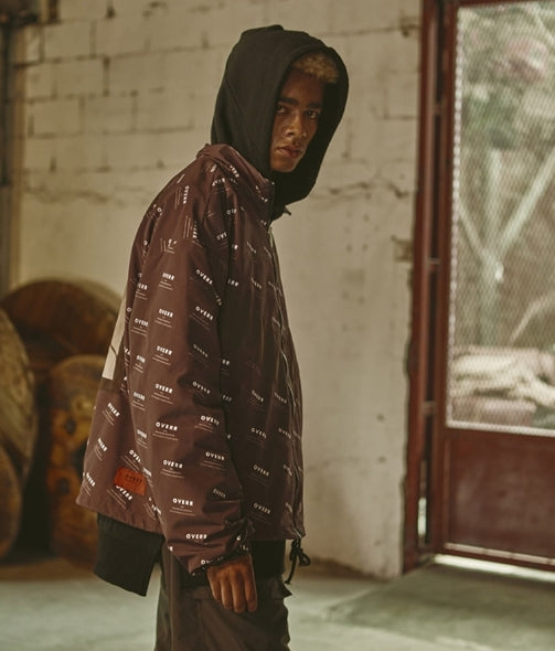 オベルー(OVERR) 18FW PATTERN BROWN JACKET