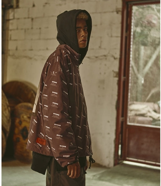 オベルー(OVERR) 18FW PATTERN BROWN JACKET