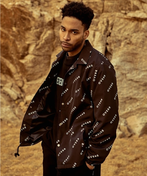オベルー(OVERR) 18SS BASIC LOGO BLACK COACH JACKET