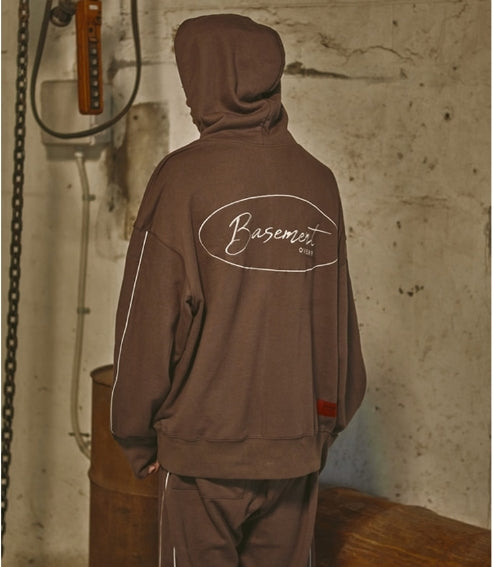 オベルー(OVERR) 18FW CIRCLE BS KHAKI PIPING HOODIE