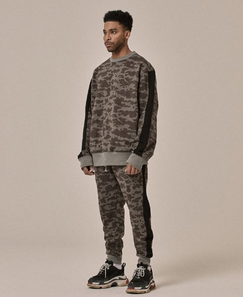 オベルー(OVERR) 18SS DARKGRAY CAMO SWEATSHIRTS