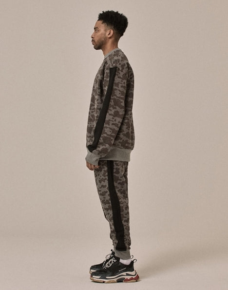 オベルー(OVERR) 18SS DARKGRAY CAMO SWEATSHIRTS