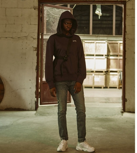 オベルー(OVERR) 18FW BE BORN PURPLE HOODIE