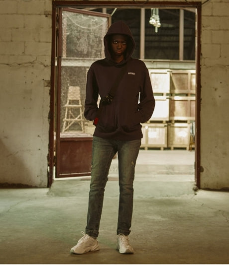 オベルー(OVERR) 18FW BE BORN PURPLE HOODIE