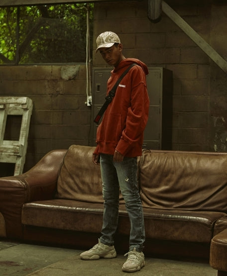 オベルー(OVERR) 18FW SUBTERRANEAN ORANGE HOODIE