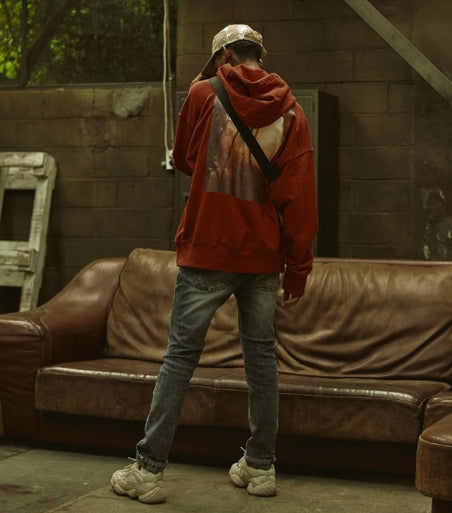 オベルー(OVERR) 18FW SUBTERRANEAN ORANGE HOODIE