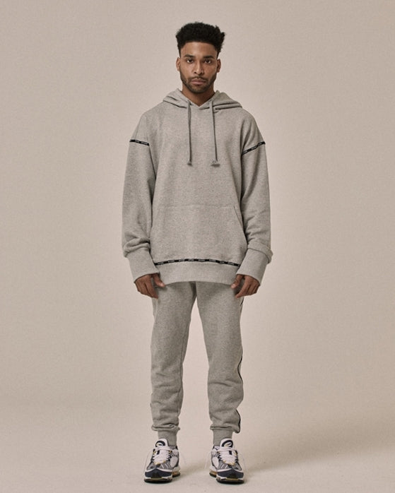 オベルー(OVERR) 18SS LOGO TAPING GRAY PANTS