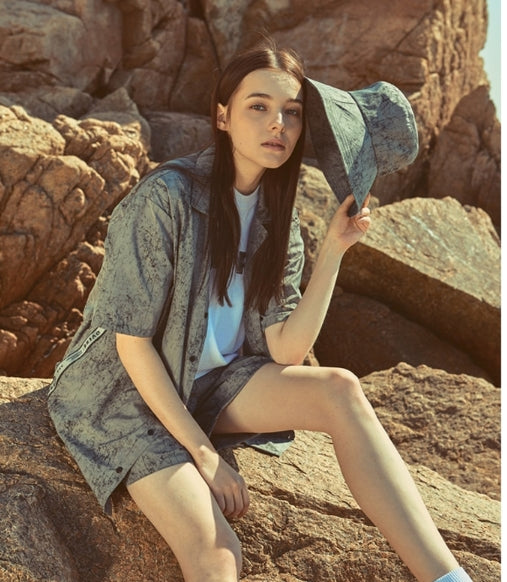 オベルー(OVERR) 18SU WATER WASHING GRAY SHIRTS