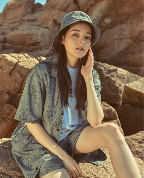 オベルー(OVERR) 18SU WATER WASHING GRAY SHIRTS