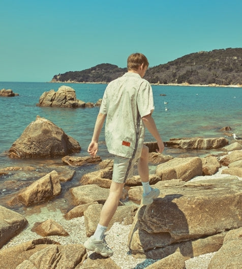 オベルー(OVERR) 18SU WATER WASHING BEIGE SHIRTS