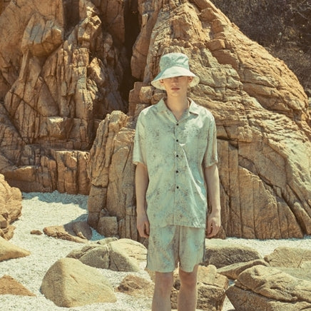 オベルー(OVERR) 18SU WATER WASHING BEIGE SHIRTS