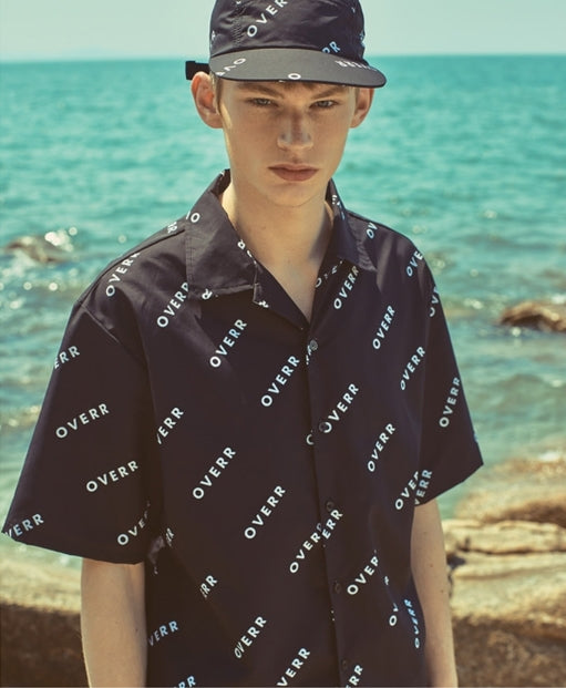 オベルー(OVERR) 18SU BASIC LOGO BLACK SHIRTS
