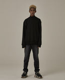 オベルー(OVERR) 18FW WATERSHED HALF BLACK SWEATSHIRTS