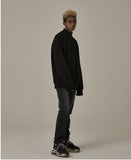 オベルー(OVERR) 18FW WATERSHED HALF BLACK SWEATSHIRTS