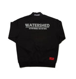 オベルー(OVERR) 18FW WATERSHED HALF BLACK SWEATSHIRTS