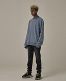 オベルー(OVERR) 18FW WATERSHED HALF BLUE SWEATSHIRTS