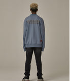 オベルー(OVERR) 18FW WATERSHED HALF BLUE SWEATSHIRTS