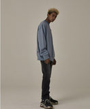 オベルー(OVERR) 18FW WATERSHED HALF BLUE SWEATSHIRTS